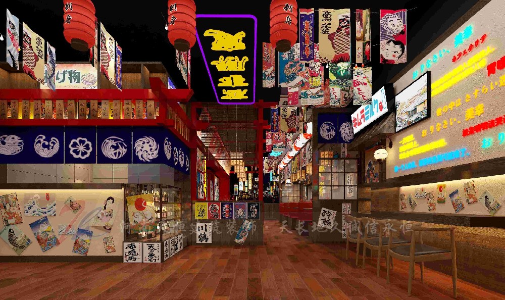 瀧川深夜食堂日料店深圳大仟里店設(shè)計