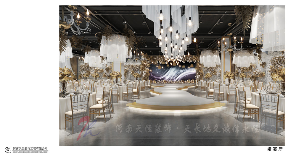 鄭州鴻禧堂婚宴酒店設計案例